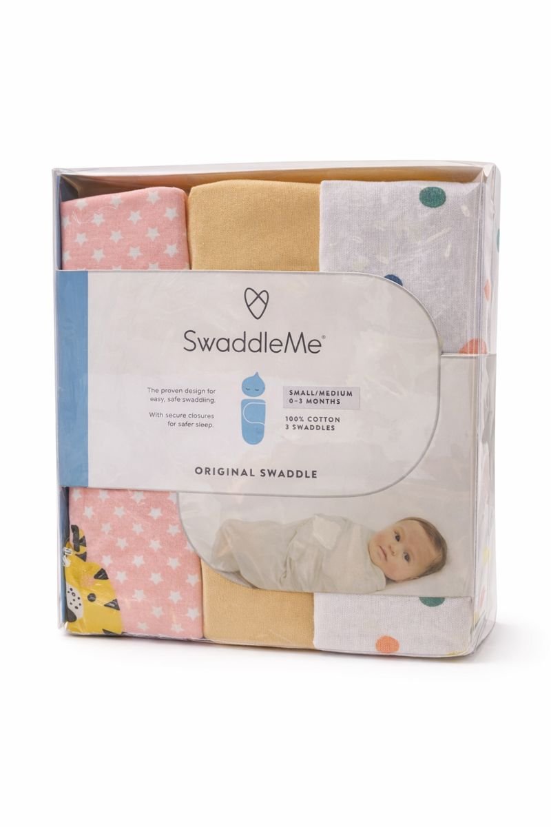 SwaddleMe Original Swaddle – Set me 3 Copë për Bebet
