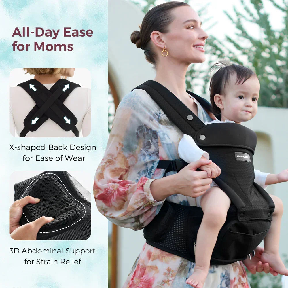 Momcozy kangur (mbajtës) 2n1 me sedilje Air Mesh