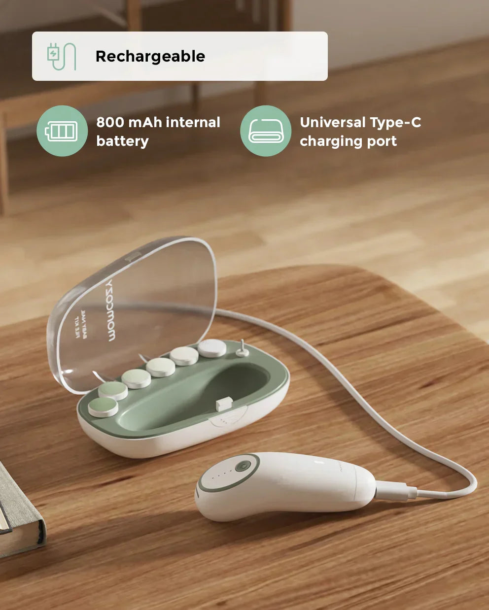 Momcozy NC02 – Prerës Elektrik për Thonjtë e Bebes (Low Noise)