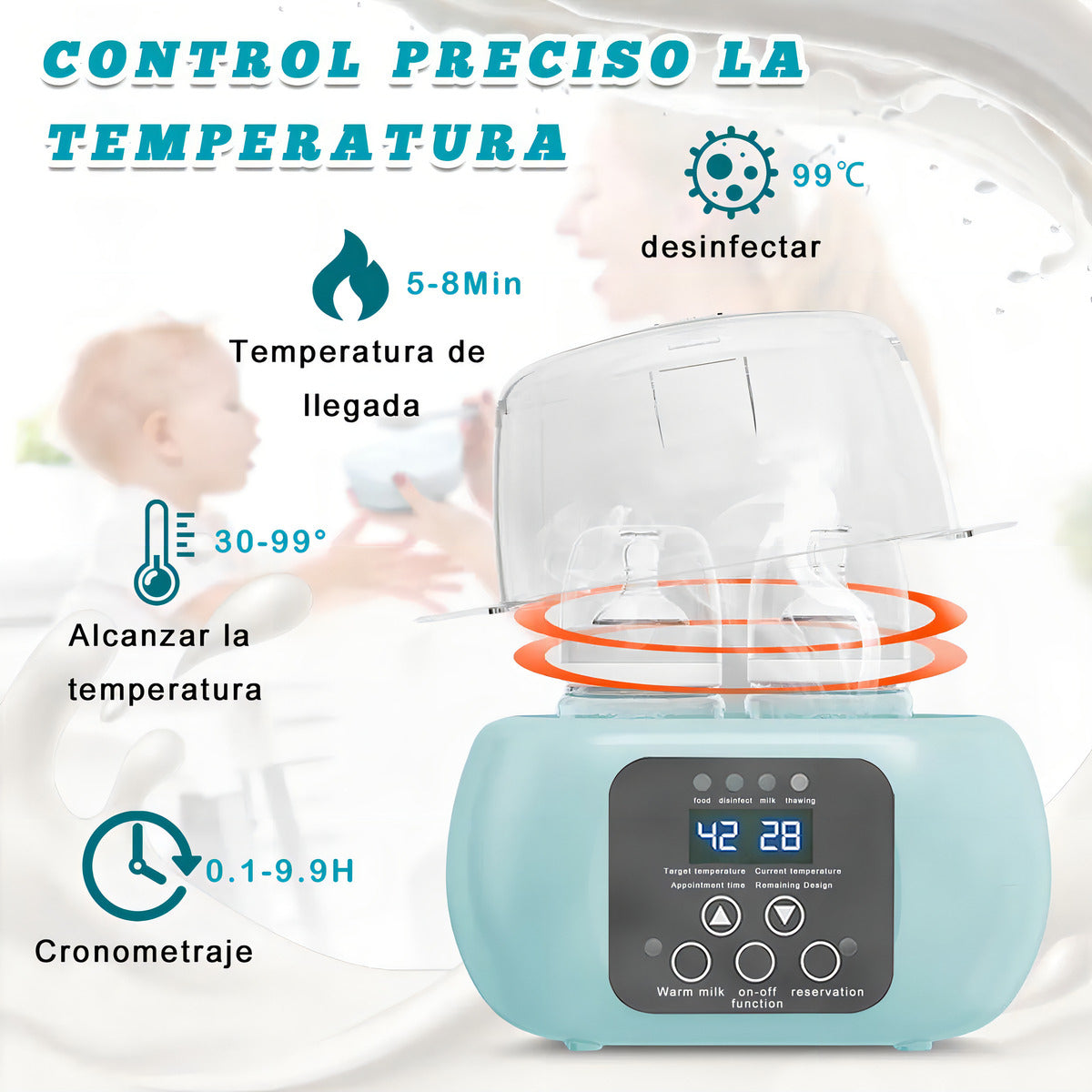 Ngrohës Elektrik për Shishe 6-në-1