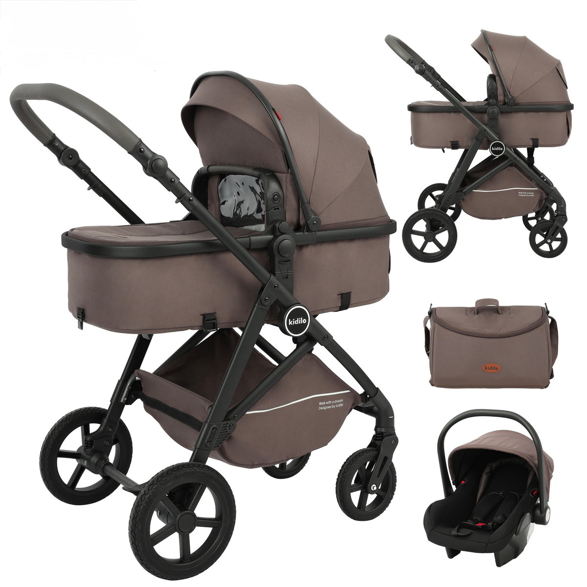 Karrocë Kidilo - Set 3në1 Parma