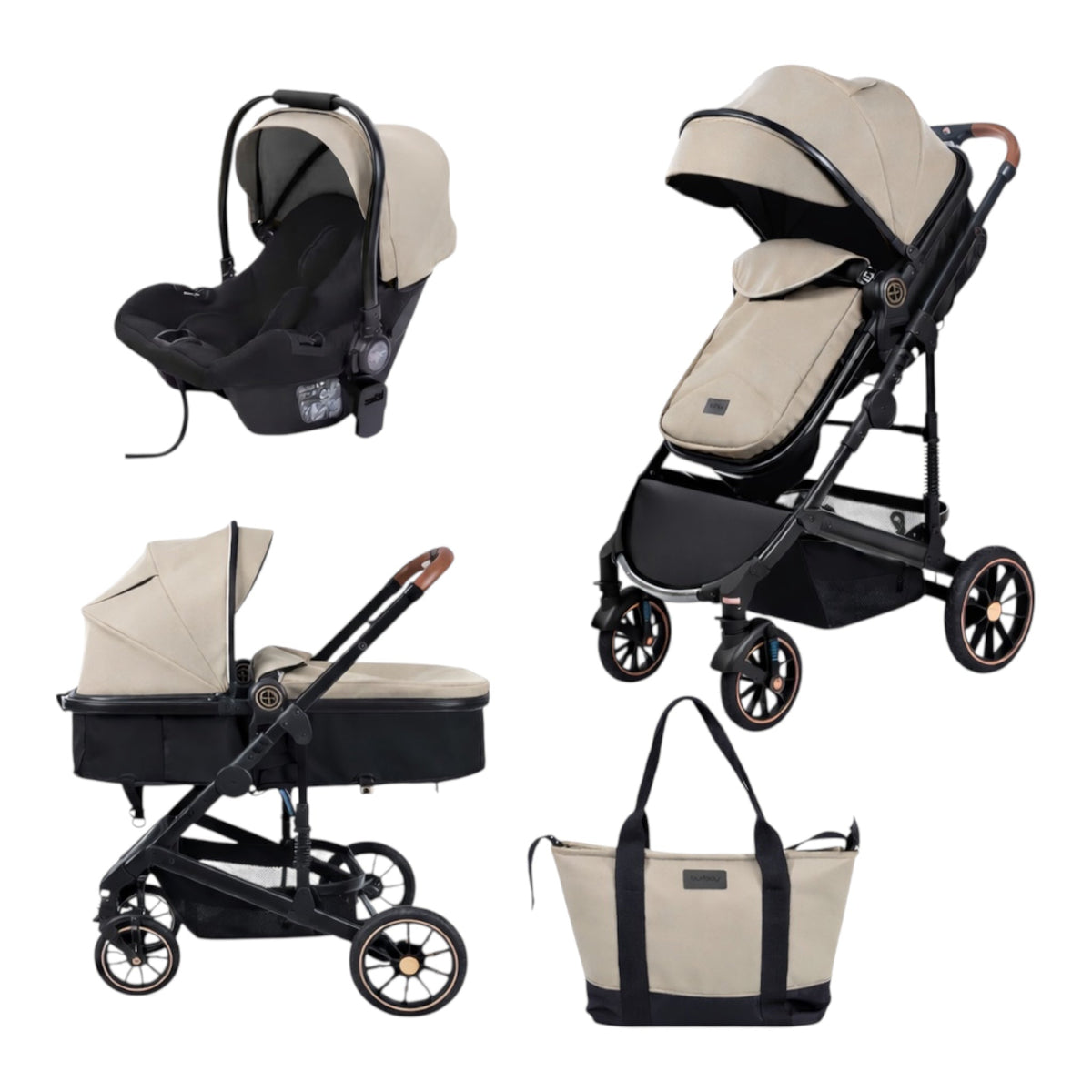Karrocë Burbay - Set 3në1 H6 PU