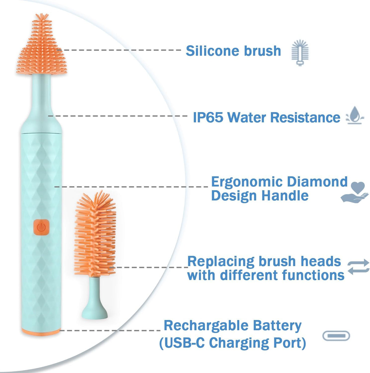 Brushë Elektrike për Pastrimin e Shisheve - Modeli 1