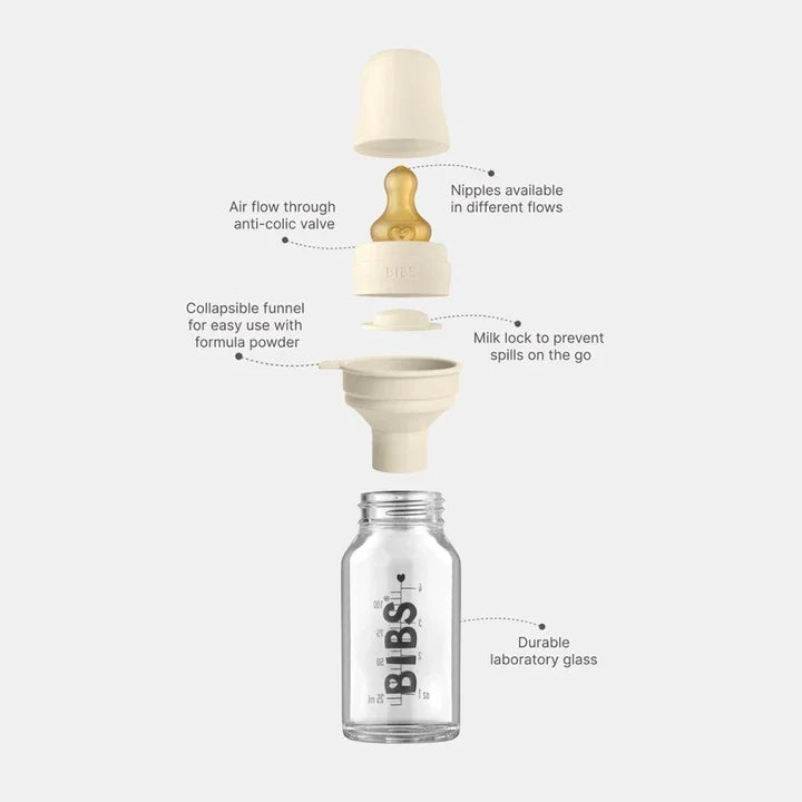 Shishe prej qelqi BIBS Bottle Set 240ml