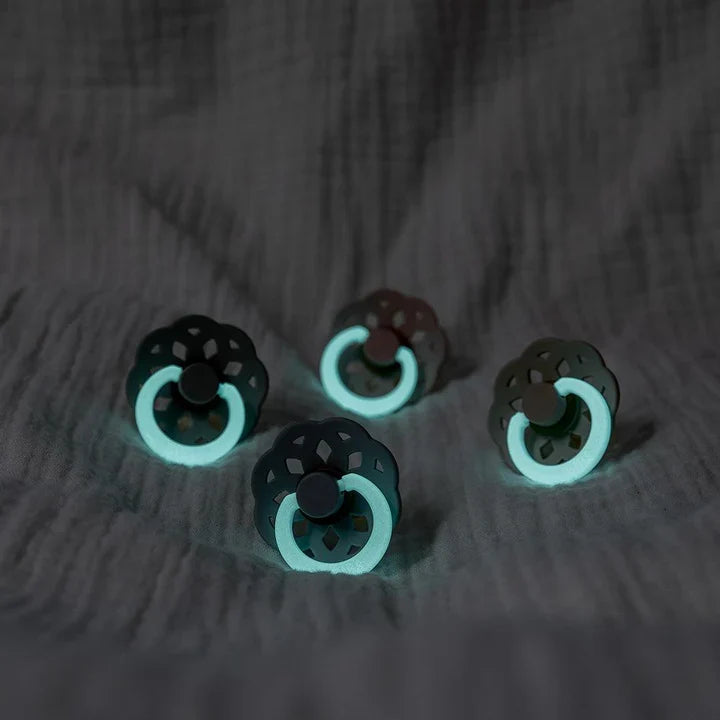 Biberon BIBS Boheme Pacifier GLOW - 2 copë