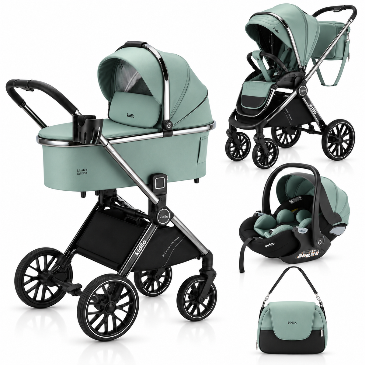 Karrocë Kidilo - Set 4në1 Genova