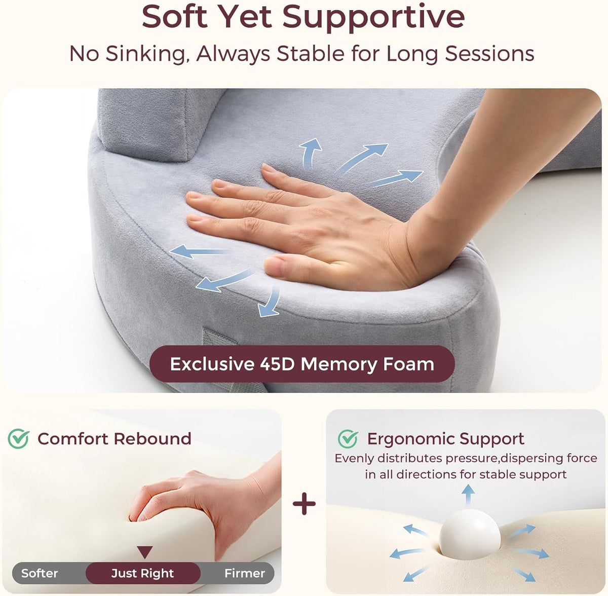 Momcozy Jastëk për Gjidhënie Ergonomik me Memory Foam