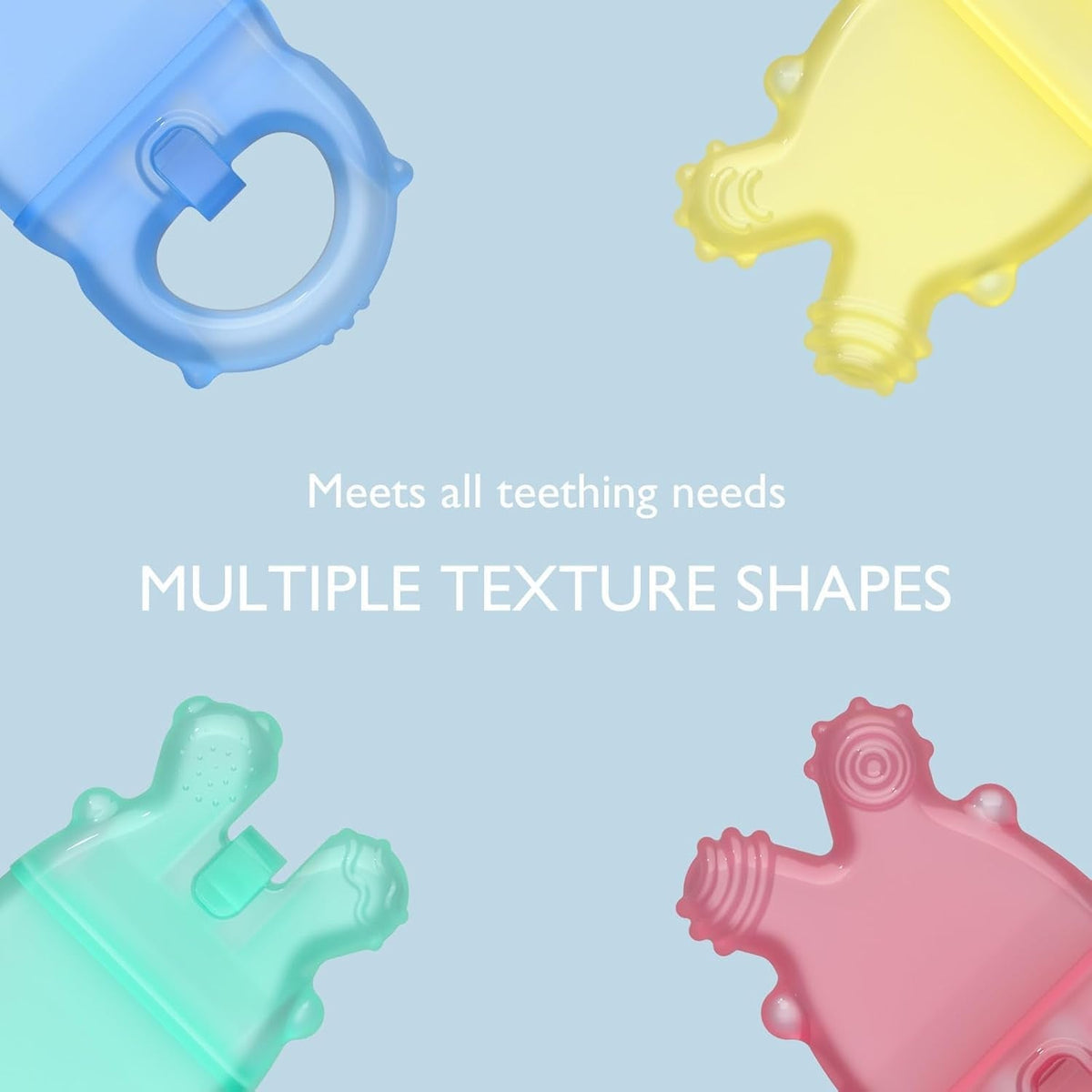 Set lodër për dhëmbë për bebe Momcozy silikon food-grade (0–12 muaj)