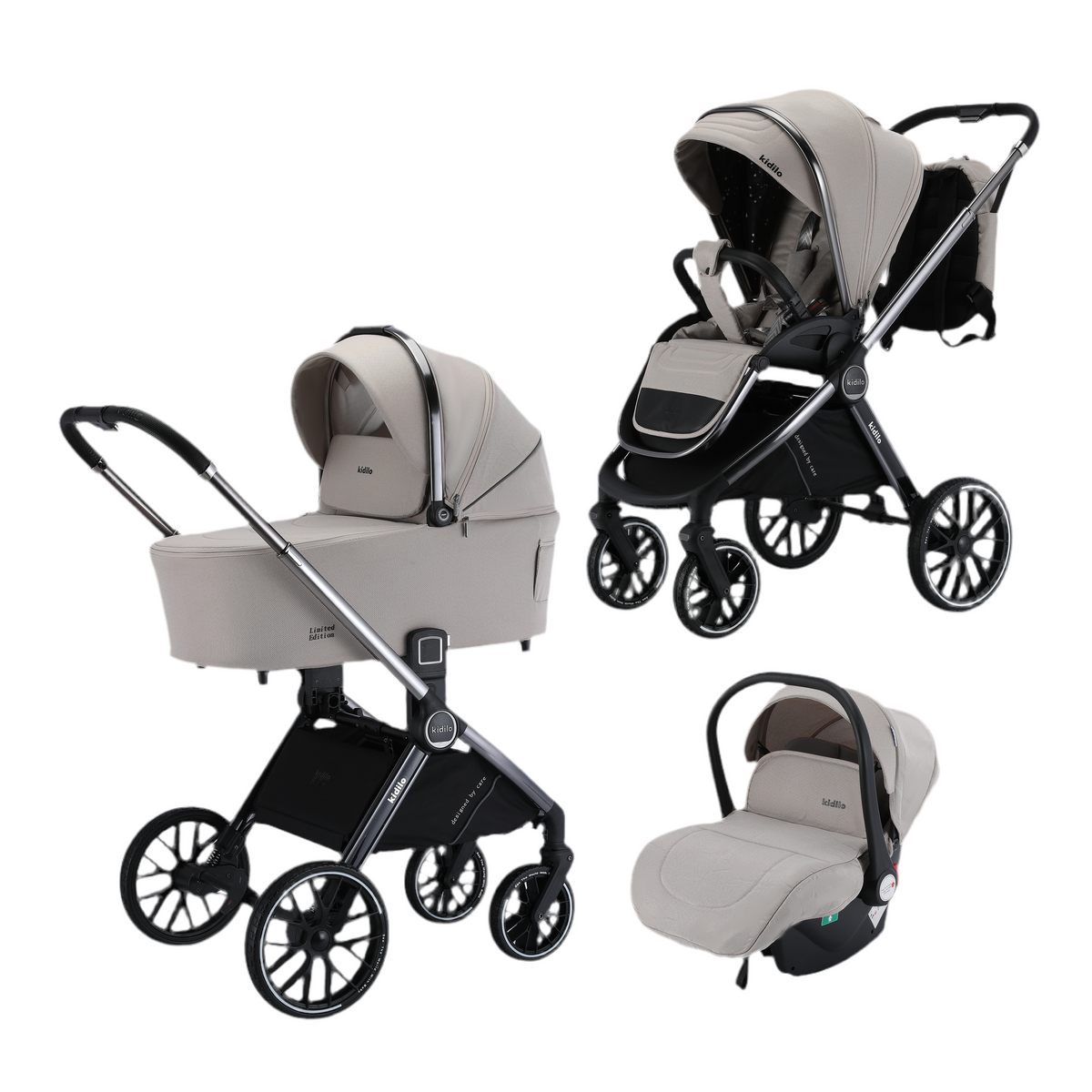 Karrocë Kidilo - Set 4në1 Cortina