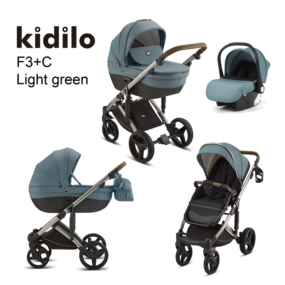 Karrocë Kidilo - Set 4në1 Treviso
