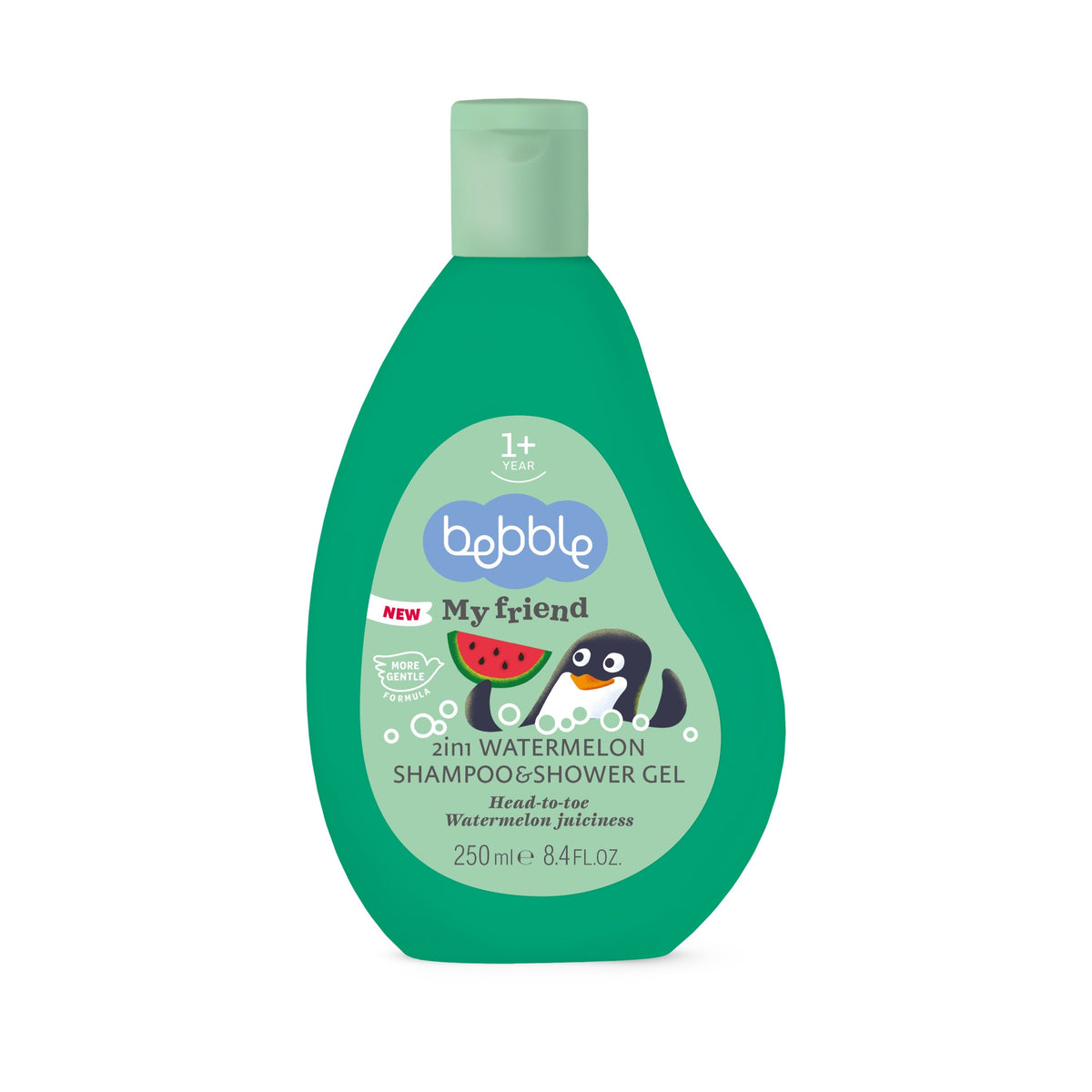 Bebble 2-në-1 Shampo & Xhel Dushi me Shije Shalqi – 250 ml