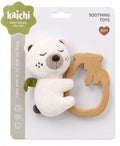 Pelush me Rrapëllimë dhe Teether për Bebe – 3 ngjyra