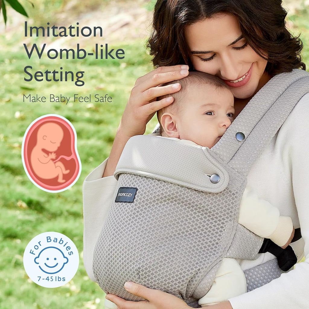 Momcozy BC001 – Kangur - Mbajtës Ajrosës për Foshnjë, 3.5–20 kg