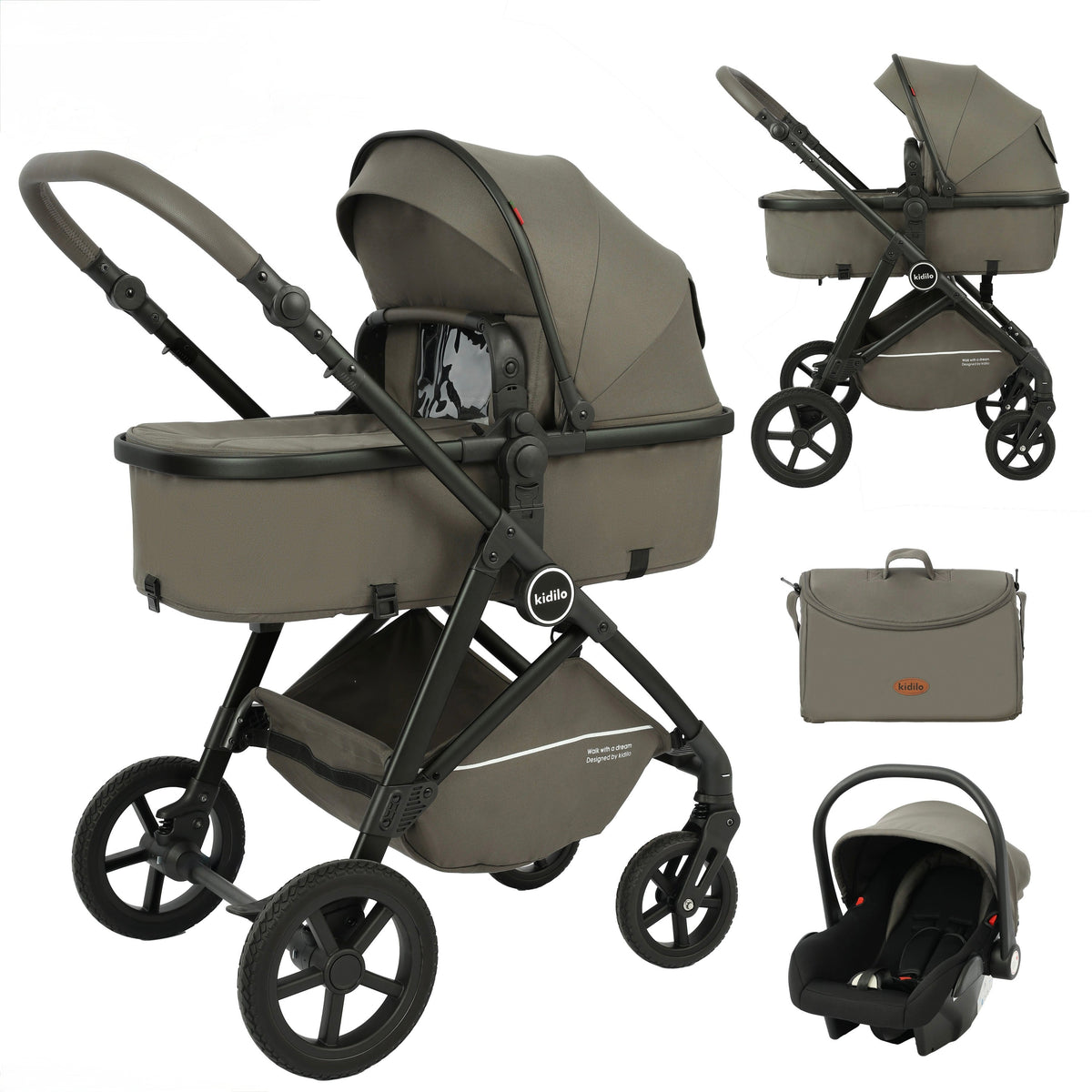 Karrocë Kidilo - Set 3në1 Parma