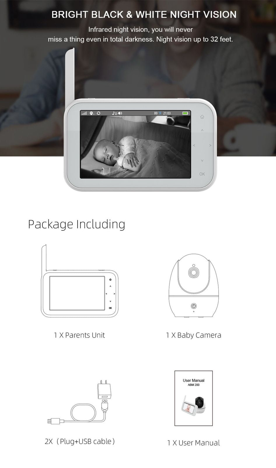 Kamerë Monitorimi - Video Baby Monitor Clara