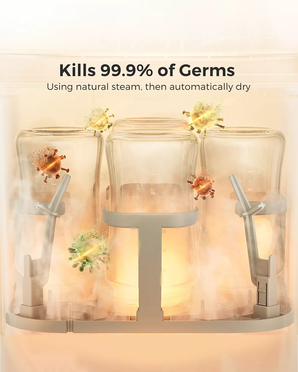 Momcozy KleanPal Pro – Pastrues dhe Sterilizues Automatik për Shishe