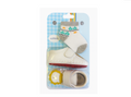 Set për Bebe 0–2 Vjet – Çorape &amp; Këpucë të Bardha me Detaj Luani