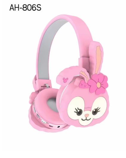 Kufje Bluetooth për Fëmijë AH-806S me Dizajn Lepuri