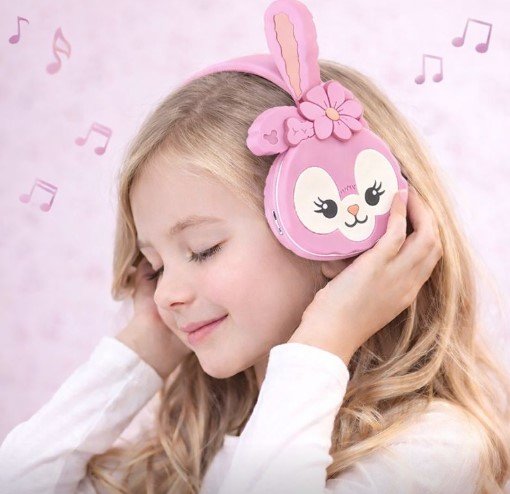 Kufje Bluetooth për Fëmijë AH-806S me Dizajn Lepuri
