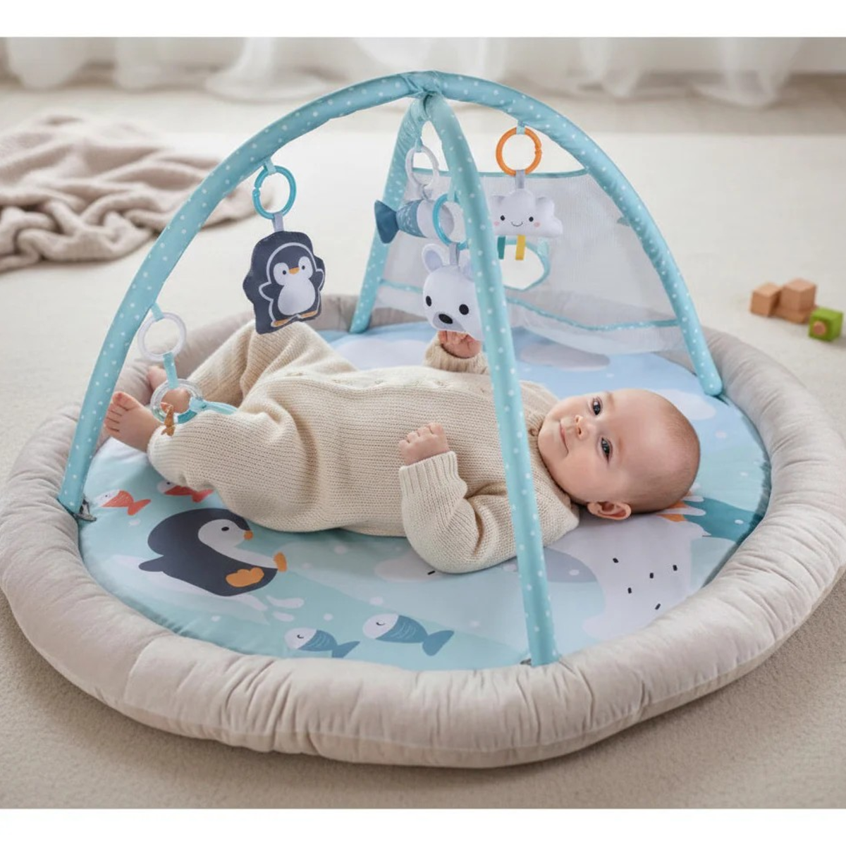 Tapet Aktiviteti për Bebe – Dizajn Polar ❄️