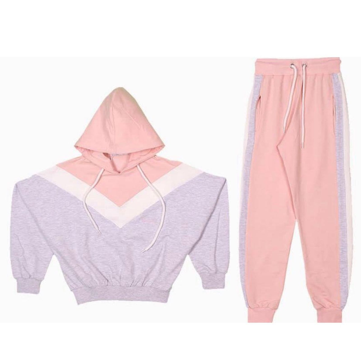 Set sportiv për vajza (2 pjesë) – stil modern me kapuç
