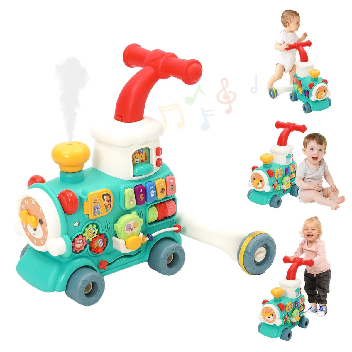 Loder tren 5 në 1 për bebe – Baby Walker Train me muzikë &amp; aktivitete