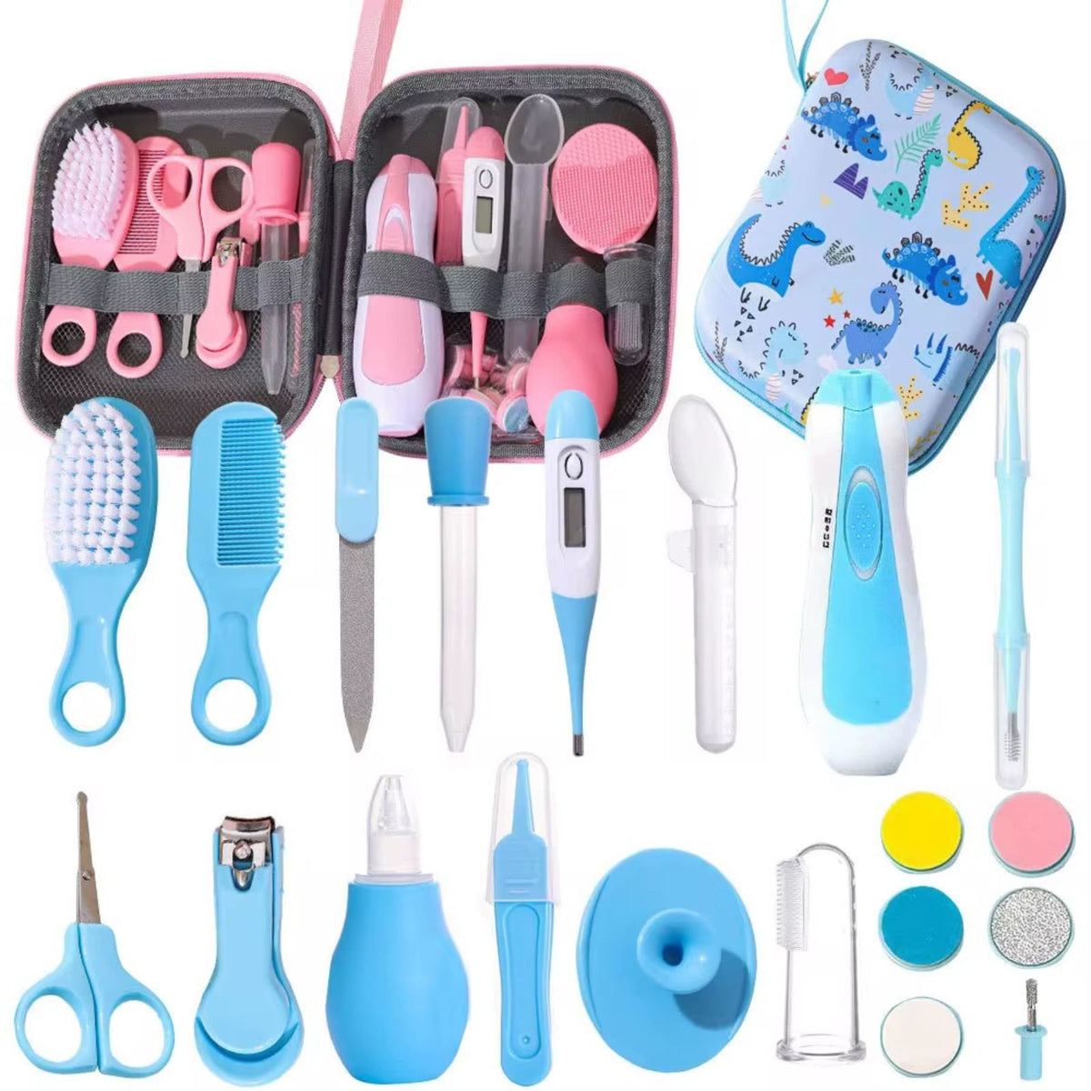 Set kujdesi për bebe – Grooming Kit komplet me çantë (termometër, prerse per thonj, higjienë)