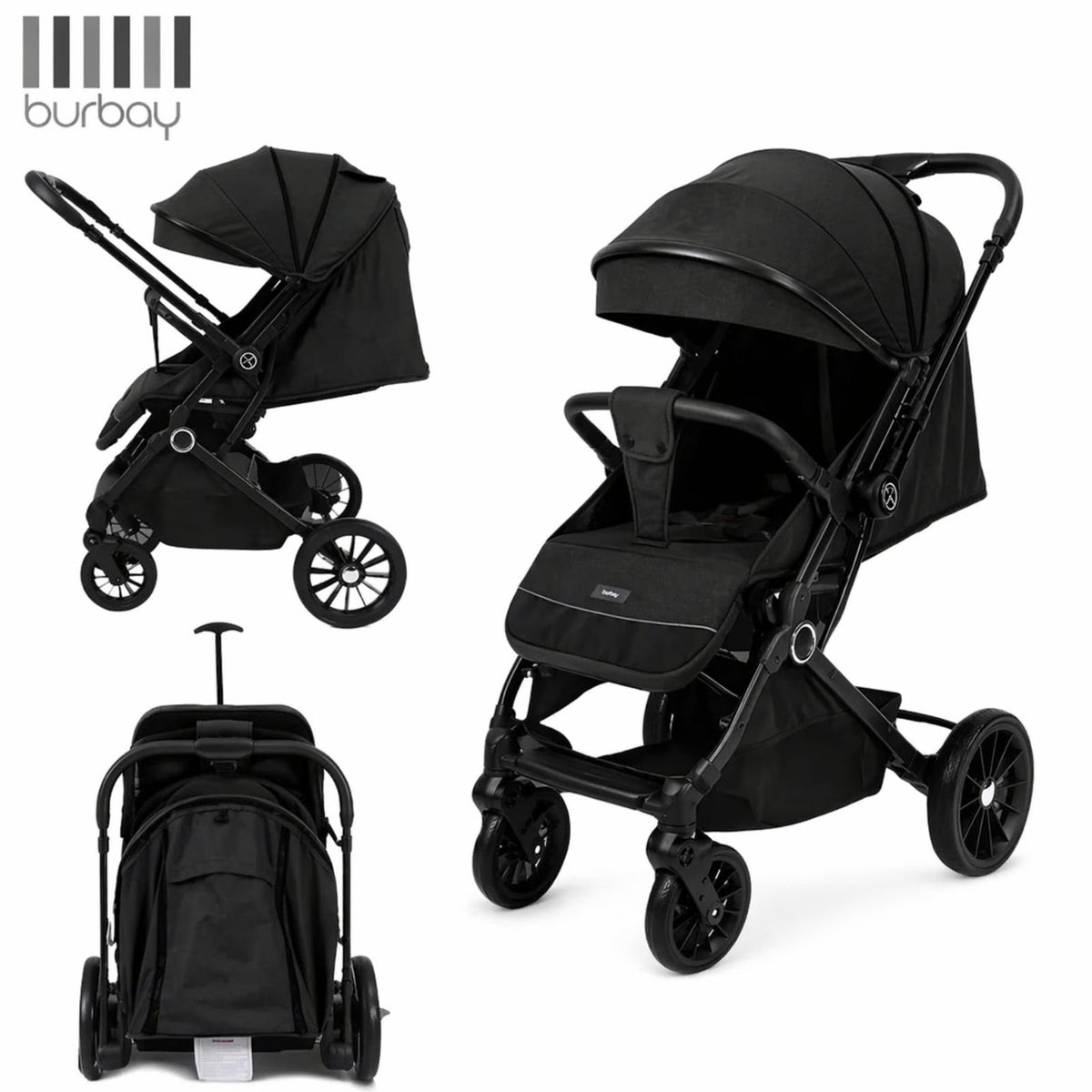 Karrocë për bebe 2 në 1 (Stroller + Carrycot) – Burbay, elegante &amp; funksionale