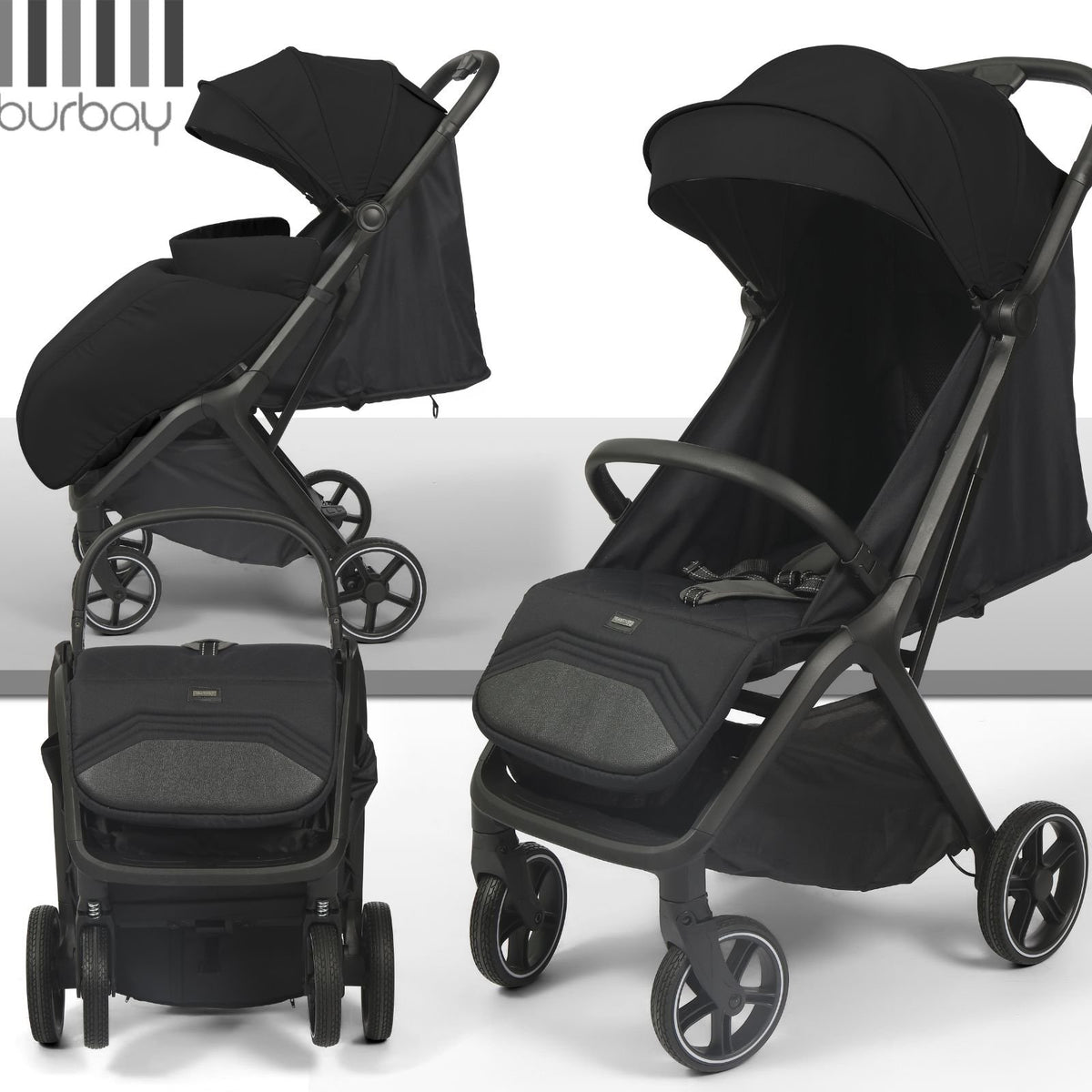Karrocë për bebe Burbay 2 në 1 – Komfort maksimal &amp; dizajn modern