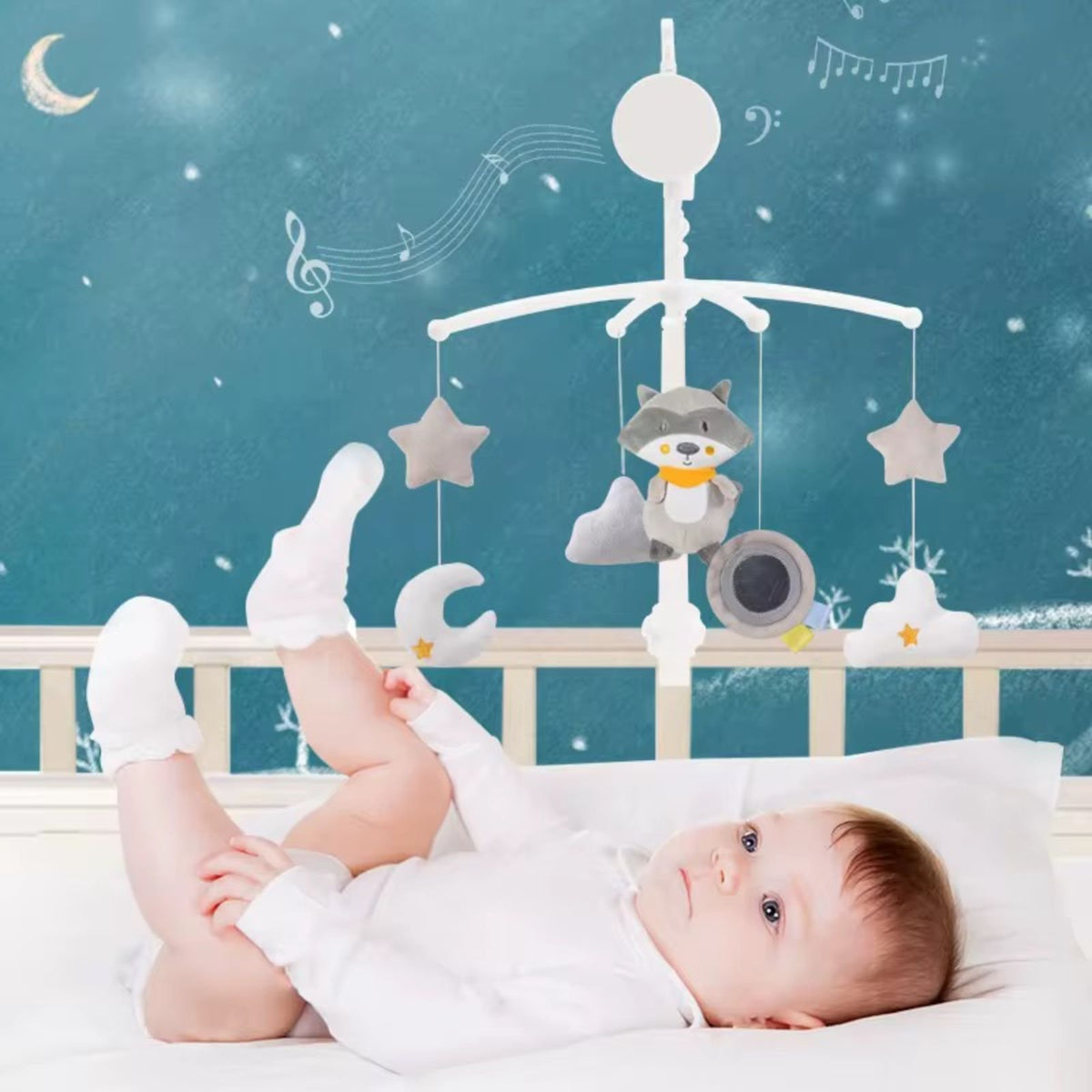 Loder Muzikor për Krevat Bebe