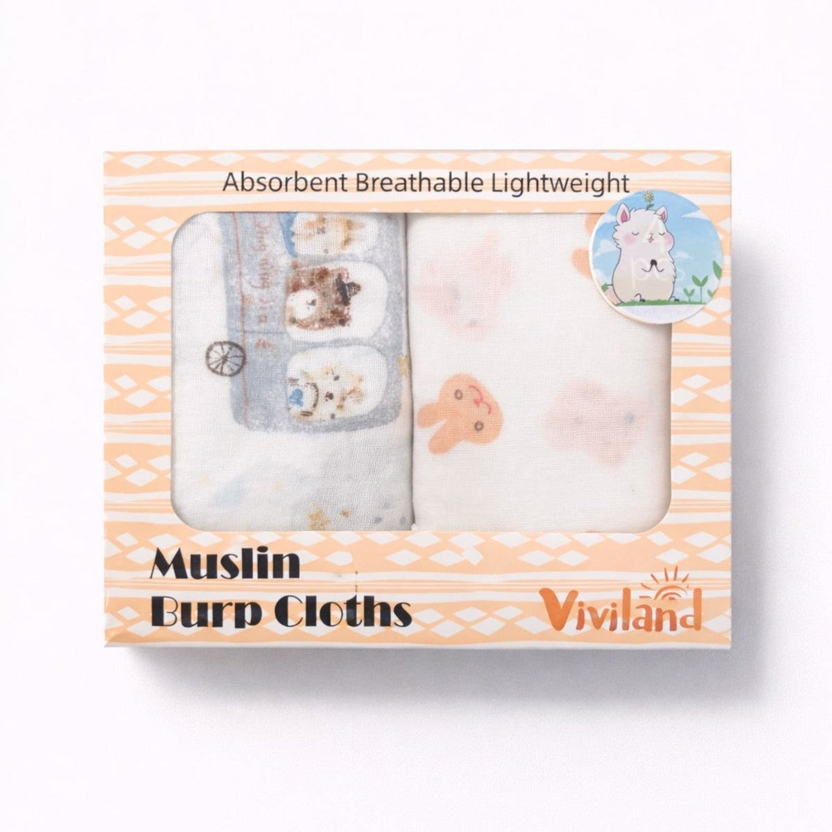 Muslin Burp Cloths Premium për Bebë – Set Super i Butë dhe Absorbues