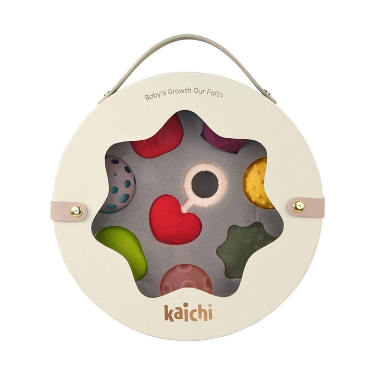 Kaichi Sensory Teething Ball Set – Lodër Sensoriale për Bebë 0M+