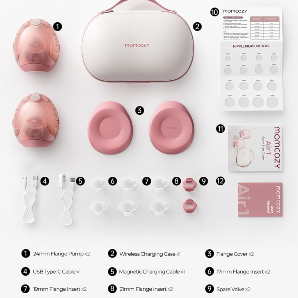 Momcozy – Pompë Gjiri Elektrike Wireless me Kuti Karikimi