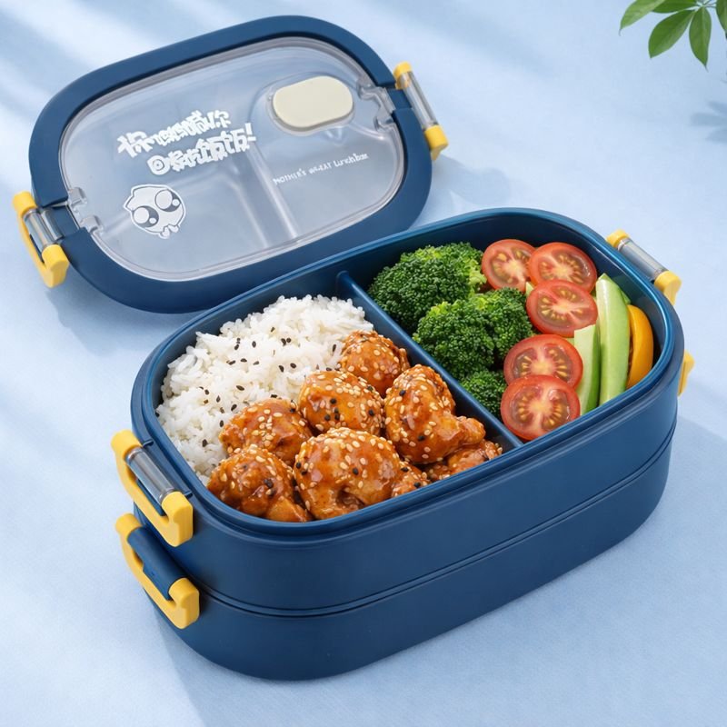 Lunch Box Dy-Katëshe për Fëmijë – Praktike dhe Argëtuese