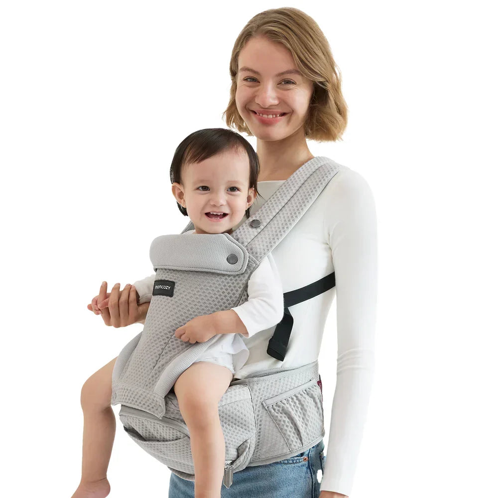 Momcozy kangur (mbajtës) 2n1 me sedilje Air Mesh