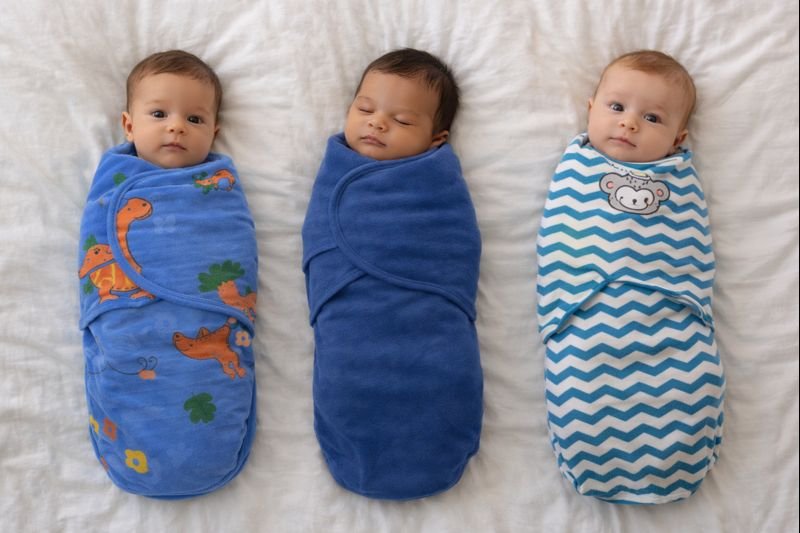 SwaddleMe Original Swaddle – Set Blu për Bebe