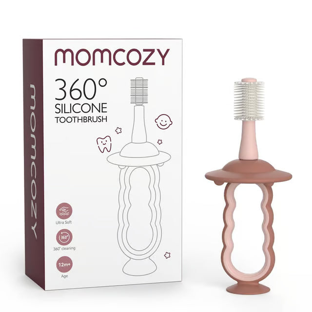 Furçë dhëmbësh për bebe Momcozy Baby Toothbrush , e gjelbert