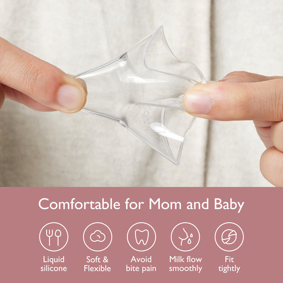 Mburoja silikoni për gjidhënie Momcozy Silicone Contact Nipple Shields
