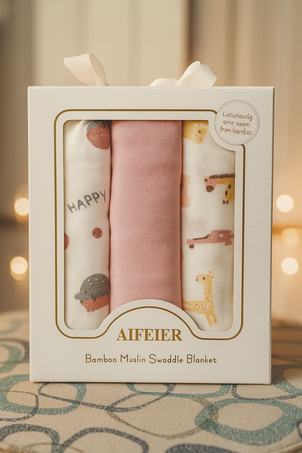Set pelenash Bamboo Muslin për bebe (3 copë) – super të buta &amp; shumëpërdorim